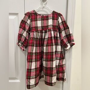 Hanna Andersson Red Plaid Flannel Kids Dress